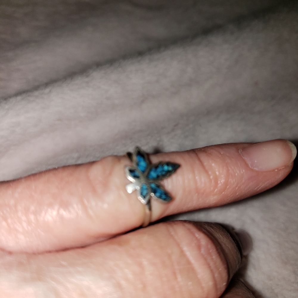 SS turquoise ring - Picture 5 of 6